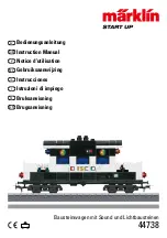 Предварительный просмотр 1 страницы marklin 44738 Instruction Manual