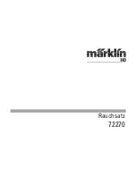 marklin 72270 User Manual preview