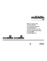 marklin 7547 Instruction Manual preview