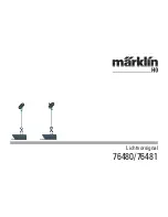 Preview for 1 page of marklin 76480 Instruction Manual