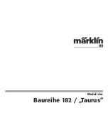 Предварительный просмотр 1 страницы marklin baureihe 182 TAURUS User Manual