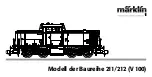 marklin baureihe 211 User Manual preview