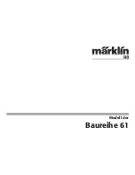 marklin Baureihe 61 User Manual предпросмотр