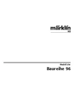 marklin Baureihe 96 User Manual предпросмотр