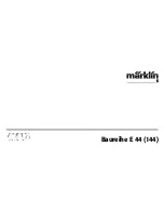 marklin Baureihe E 44 (144) User Manual preview