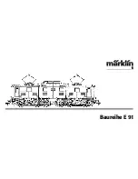 Preview for 1 page of marklin baureihe E 91 User Manual