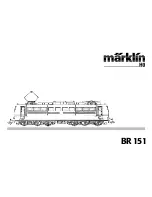 marklin BR 151 Instruction Manual предпросмотр