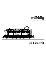 Предварительный просмотр 1 страницы marklin BR E 75 Instruction Manual