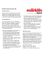 Предварительный просмотр 1 страницы marklin C96 Installation Instructions Manual