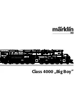 marklin class 4000 big boy Instruction Manual preview