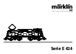 marklin E 424 series Instruction Manual предпросмотр