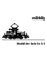 marklin EE 3/3 series User Manual preview