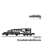 marklin Eisenbahndrehkrans User Manual preview