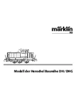 Предварительный просмотр 1 страницы marklin Henschel Baureihe DH User Manual