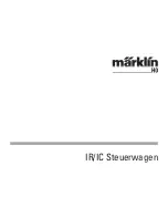 marklin IR/IC Steuerwagen User Manual предпросмотр