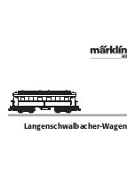 Предварительный просмотр 1 страницы marklin Langenschwalbacher-Wagen Instruction Manual