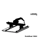 marklin Portalkran 76500 User Manual предпросмотр