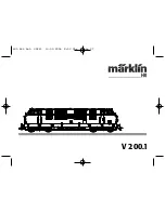 Preview for 1 page of marklin V 200.1 User Manual