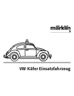 marklin VW Käfer Einsatzfahrzeug User Manual preview