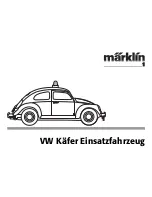 marklin VW Käfer Einsatzfahrzeug User Manual preview