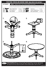 Предварительный просмотр 2 страницы Marks & Spencer PADSTOW CIRCULAR DINING TABLE Assembly Instructions