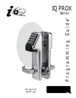 MARKS USA i Que PROX Series Programming Manual preview