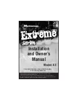 Preview for 1 page of Marksman Extreme X3 Installation And Owner'S Manual