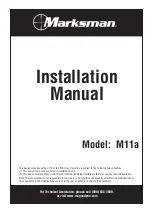 Marksman M11a Installation Manual preview