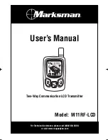 Marksman M11RF-LCD User Manual preview