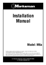 Preview for 1 page of Marksman M6A Installation Manual