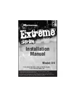 Marksman Marksman Extreme Series X9 Installation Manual preview