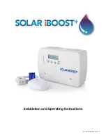 Предварительный просмотр 1 страницы Marlec Solar iBoost+ Installation And Operating Instruction