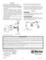 Предварительный просмотр 2 страницы Marley 12003 Operating Instructions