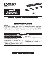 Marley D Installation, Operation & Maintenance Instructions Manual preview