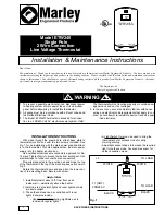 Marley ETW240 Installation & Maintenance Instructions Manual preview
