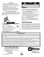 Preview for 4 page of Marley FRC3027C Installation & Maintenance Instructions