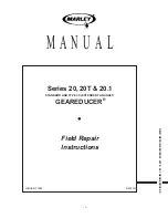 Marley Geareducer 20 Series Field Repair Instructions Manual preview