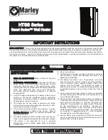 Preview for 1 page of Marley HTSS Series Important Instructions Manual