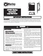 Marley HTWH Series Instructions Manual предпросмотр