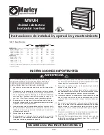 Предварительный просмотр 9 страницы Marley MWUH5004A Installation, Operation & Maintenance Instructions Manual