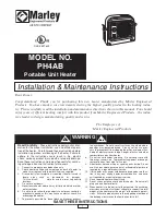 Marley PH4AB Installation & Maintenance Instructions Manual preview