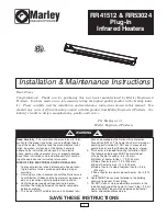 Предварительный просмотр 1 страницы Marley RR41512 Installation & Maintenance Instructions Manual