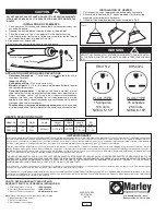 Предварительный просмотр 2 страницы Marley RR41512 Installation & Maintenance Instructions Manual