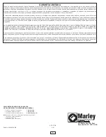 Preview for 20 page of Marley S Series Installation & Maintenance Instructions Manual