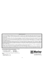 Preview for 16 page of Marley U1000FA Installation, Operation & Maintenance Instructions Manual