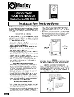 Предварительный просмотр 1 страницы Marley WR-1E30-S Installation Instructions