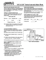 Preview for 6 page of Marlo Incorporated AFC Series Installation, Operation And Maintenance Manual