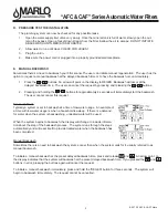 Preview for 8 page of Marlo Incorporated AFC Series Installation, Operation And Maintenance Manual