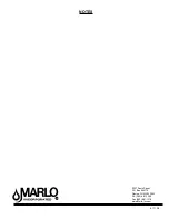 Предварительный просмотр 24 страницы Marlo Incorporated C Series Installation, Operation And Maintenance Manual