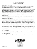 Preview for 20 page of Marlo Incorporated TFC-25 Installation, Operation & Service Manual